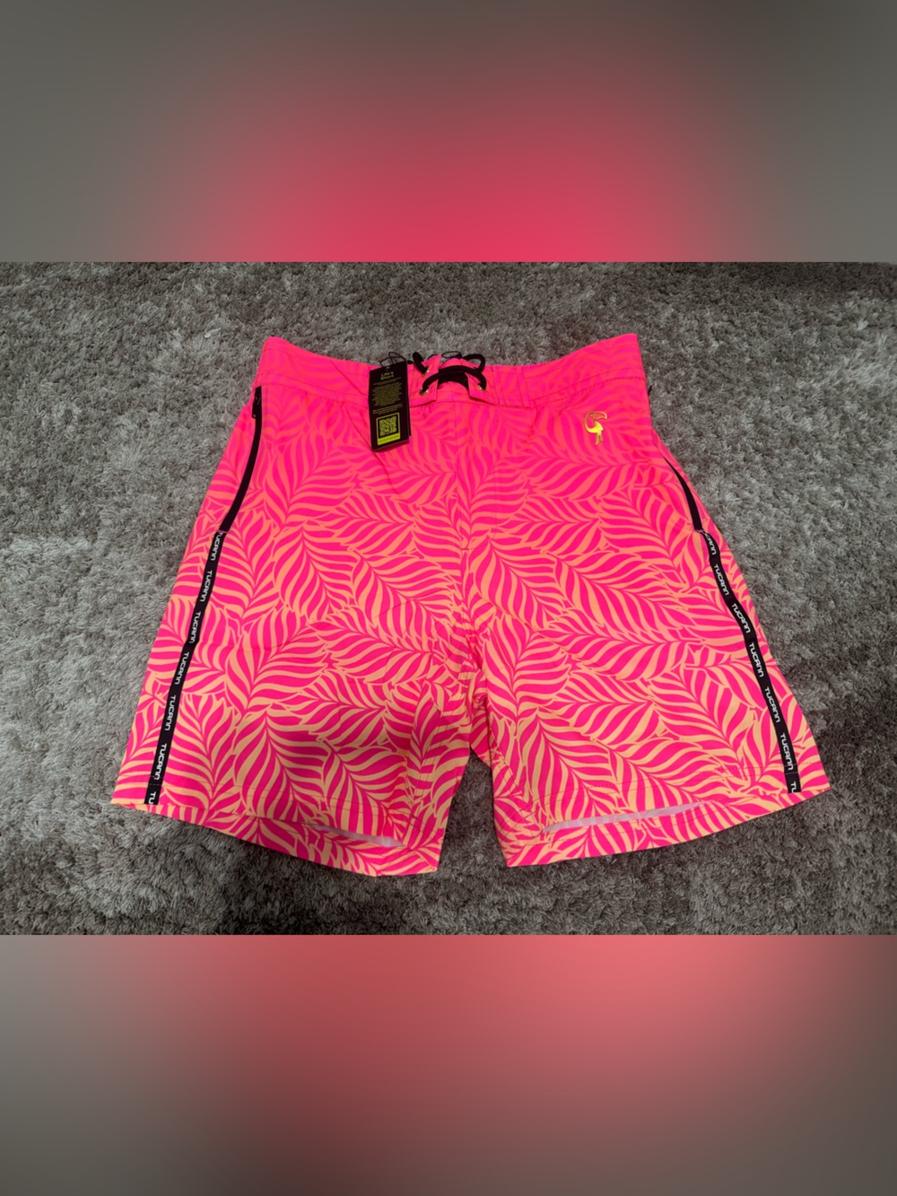 tucann mens premium swim shorts 7"